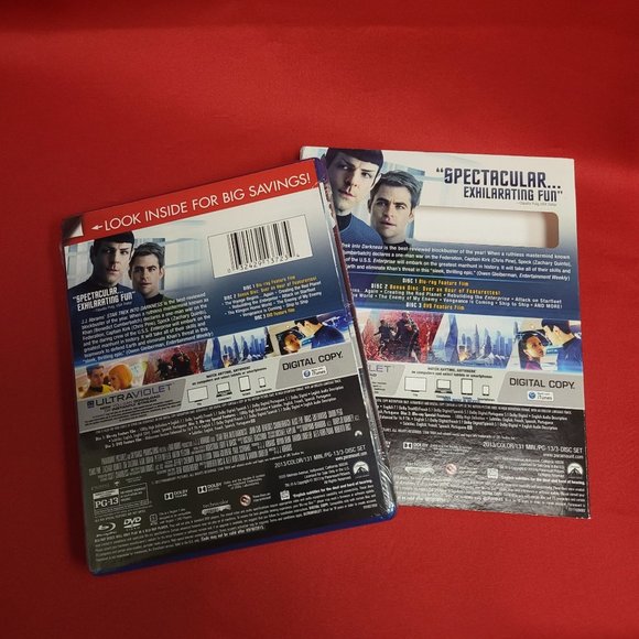 Star Trek Into Darkness 3 Disc Set Blue Ray DVD Digital Copy - Picture 12 of 14